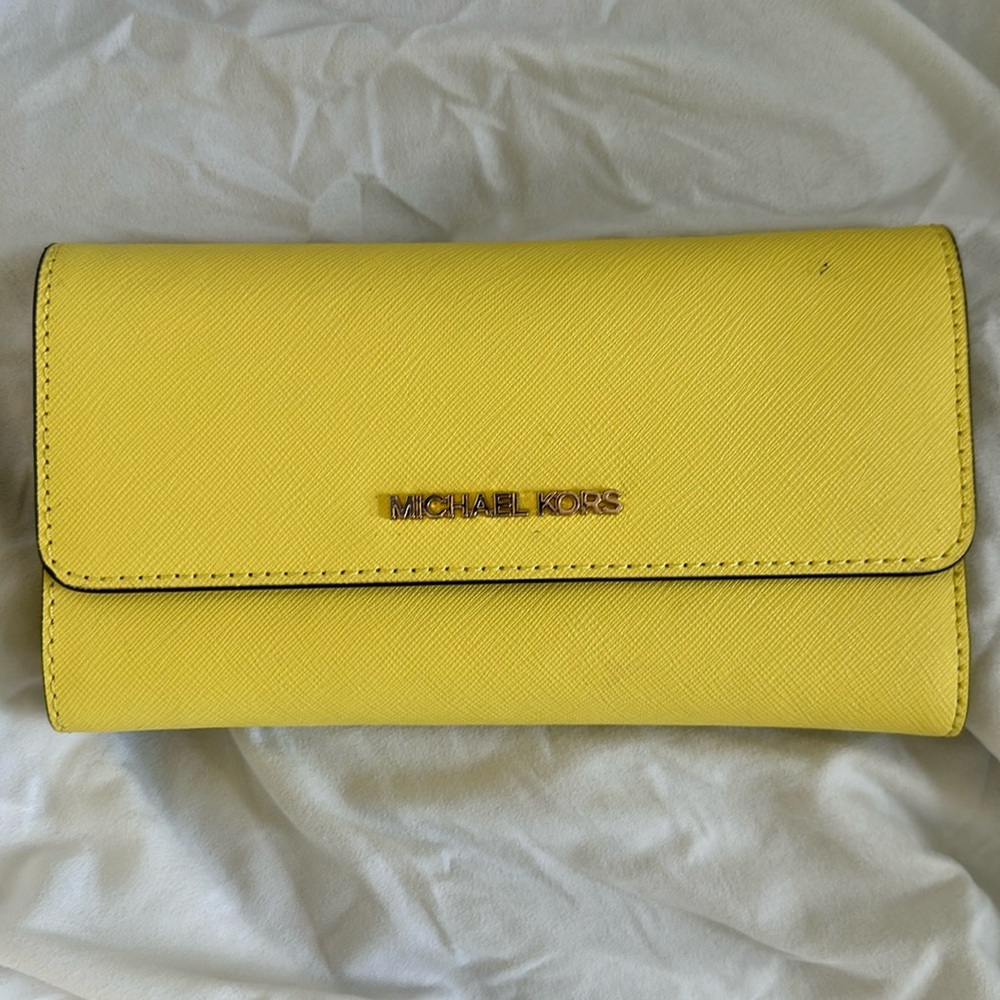 Michael Kors wallet yellow